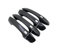 MNGNCBXWK Para VW Para Tiguan AD BW MK2 2016 2017 2019 2020 2021 2022 Embellecedores De Manijas De Puerta De Fibra De Carbono Tiradores Exteriores de Coche(4Handle 4 Buttons)