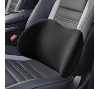 MNHCAC Reposacabezas Asiento Coche y cojín Lumbar para Mercedes Benz B-Class B180 B180d B200 B200d AMG, ergonómico con Correa Ajustable para aliviar el Dolor de Cuello,Black- Lumbar Cushion
