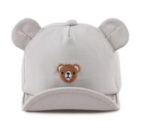 MniJiza Oso Gorra de Béisbol Gorra De Sol Bebe Niña Niño Primavera Verano 0-2 Años (1-2 Años,Oso Gris)