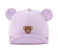 MniJiza Oso Gorra de Béisbol Gorra De Sol Bebe Niña Niño Primavera Verano 0-2 Años (3-12 Meses, Oso Lila)