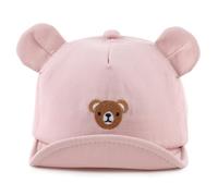 MniJiza Oso Gorra de Béisbol Gorra De Sol Bebe Niña Niño Primavera Verano 0-2 Años (3-12 Meses, Oso Rosa)