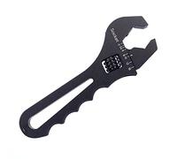 Mnixy Llave de montaje ajustable AN3-16 de aluminio, ligera, para un extremo de adaptadores de manguera, color negro