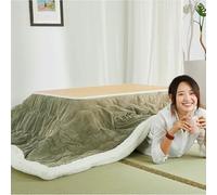MNJVCFDS Juego De Mesa Kotatsu, Mesa De Tatami con Calefacción, Escritorio Japonés, Mesa De Café Lateral Pequeña Al Aire Libre, con Calentador Colgante, para La Sala De Estar del Balcón