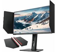 MNJVCFDS Parasol De Capucha De Monitor, Capucha De Pantalla De Ordenador De Escritorio Ajustable De 24-27 Pulgadas, Parasol De Ordenador Portátil Plegable Anti-Reflejo, para Juegos De Oficina Y Juego