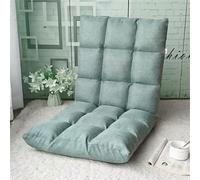MNJVCFDS Silla De Suelo Tatami De Color Sólido con Respaldo Ajustable, Asiento De Meditación Tapizado Portátil, Tumba Plegable