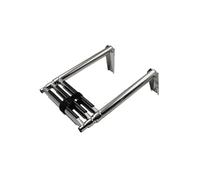 MNMIOIO Escalera de Acero Inoxidable for Barco de 3 escalones, Plegable, telescópica, for Plataforma Superior de natación, con herrajes Accesorios para Barcos y Yates