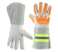 MNMIOIO Guantes resistentes a cortes, Guantes anticorte, ignífugos, anticolisión, for soldadura y manipulación de altas temperaturas