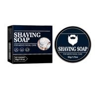 Mnozreo Jabón de Afeitar Premium,Crema Afeitar de Lujo para Hombre,50G,1PC,Suaviza la Barba e Hidrata la Piel