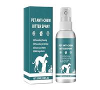 Mnozreo Spray Repellente para Perros Gatos,Spray Antimasticable para Perros,Corrección De Comportamiento De Mascotas,Amargo Deja de Morder Muebles,Disuasorio para Masticar,120ML,1PC