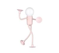 Mnrkaoic Mini Lámpara De Noche Creativa, Lámpara De Noche Infantil Con Forma Divertida, Lámpara De Mesa Que Funciona Con Pilas De Botón, Adecuada Para Decorar Dormitorios, Fiestas Y Cocinas (rosa)