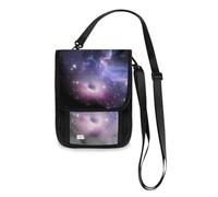 Mnsruu Black Hole Nebula Galaxy - Cartera de viaje para pasaporte, tarjeta de crédito, gadgets, bolsa de viaje, unisex, con correa ajustable, #01, Talla única, moda