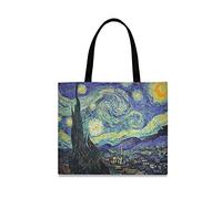 Mnsruu - Bolsa de la compra reutilizable, diseño de Van Gogh