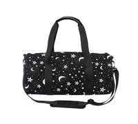 Mnsruu Bolsa deportiva de gimnasio con correa para el hombro para mujeres y hombres, cielo nocturno con estrellas y lunas, bolsa de viaje para entrenamiento, bolsa de entrenamiento con compartimento