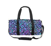 Mnsruu Bolsa deportiva de gimnasio con correa para el hombro para mujeres y hombres, estampado de leopardo, guepardo, morado, bolsa de viaje para entrenamiento, bolsa de entrenamiento con