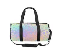 Mnsruu Bolsa deportiva de gimnasio con correa para el hombro para mujeres y hombres, estampado de leopardo, guepardo, arcoíris, degradado, bolsa de viaje para entrenamiento, bolsa de entrenamiento con