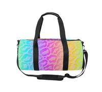Mnsruu Bolsa deportiva de gimnasio con correa para el hombro para mujeres y hombres, estampado de leopardo arcoíris, guepardo, bolsa de viaje para entrenamiento, bolsa de entrenamiento con