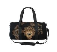 Mnsruu Bolsa deportiva de gimnasio con correa para el hombro para mujeres y hombres, estilo bohemio, luna, sol, mandala, astrología, alquimia, bolsa de lona para entrenamiento de viaje, bolsa de