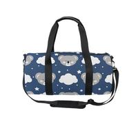Mnsruu Bolsa deportiva de gimnasio con correa para el hombro para mujeres y hombres, lindo koala con estrellas, bolsa de viaje para entrenamiento, bolsa de entrenamiento con compartimento para zapatos