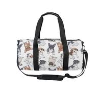 Mnsruu Bolsa deportiva de gimnasio con correa para el hombro para mujeres y hombres, perros, cachorros, bulldog francés, beagle, bolsa de viaje para entrenamiento, bolsa de entrenamiento con