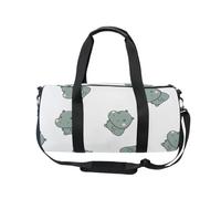 Mnsruu Bolsa deportiva de gimnasio con correa para el hombro para mujeres y hombres, sin costuras, lindos animales, hipopótamo, bolsa de viaje para entrenamiento, bolsa de entrenamiento con