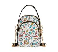 Mnsruu Bolso cruzado de color pelota de golf, bolso pequeño de hombro, bolso de cuero para mujer