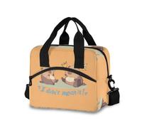 Mnsruu Capybara I Didn't Mean It - Bolsa de almuerzo aislada para adultos, reutilizable, contenedor de almuerzo con hombro ajustable para trabajo, playa, picnic, camping
