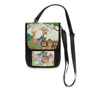 Mnsruu Cartera de viaje con diseño de mono de animales de la selva, para pasaporte, tarjetas de crédito, bolsa de viaje, unisex, con correa ajustable, #01, Talla única, moda