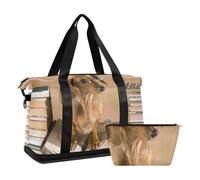 Mnsruu Dachshund Professor Book - Bolsas deportivas, #04, Talla única, moda
