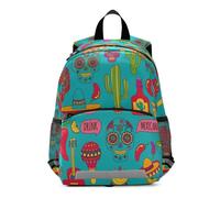 Mnsruu Doodle Icons - Mochila para niños pequeños con texto en inglés "Hello Children", para guardería, escuela, preescolar, jardín de infantes, bolsa de viaje, guardería para niños y niñas