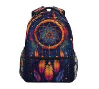 Mnsruu Dream Catcher Feather - Mochila escolar para niños, mochila escolar, mochila escolar informal para niños, mochila de día, bolsa de libros para campus, viajes, deportes