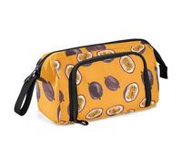 Mnsruu Estuche para lápices de gran capacidad, con textura de fruta de la pasión, bolsa para bolígrafos, bolsa de papelería, escuela, universidad, oficina, organizador para adolescentes, adultos y