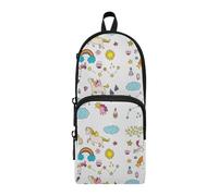 Mnsruu - Estuches de gran capacidad con múltiples bolsillos, bonita colección de unicornio y pony, con bolsa para artículos mágicos, para escuela, oficina, adolescentes, niñas y niños, #01, Talla