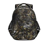 Mnsruu Golden Rose - Mochila para niños y niñas, mochila escolar para libros de preescolar, jardín de infantes, primaria, mochila de viaje, A02158, M