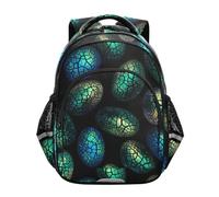 Mnsruu Green Dragon Eggs - Mochila para niños y niñas, mochila escolar para libros de preescolar, jardín de infantes, primaria, mochila de viaje, A01758, Small