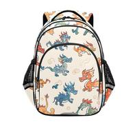 Mnsruu Little Chinese Dragons - Mochila para niños y niñas, mochila escolar para libros de preescolar, jardín de infantes, escuela primaria, mochila de viaje, A0815, Small