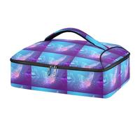 Mnsruu Magic Butterfly - Cacerola para alimentos fríos o calientes, bolsa de transporte aislada con tapa, transportador de alimentos para viajes, fiestas, picnic, Mariposa mágica, Talla única