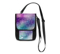 Mnsruu Magic Constellation Zodiac - Cartera de viaje para pasaporte, tarjeta de crédito, gadgets, bolsa unisex cruzada, cartera de viaje con correa ajustable, #01, Talla única, moda