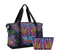 Mnsruu Mandala Paisley and Owls - Bolsas deportivas de lona, #04, Talla única, moda