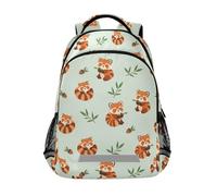 Mnsruu Mochila escolar con diseño de hojas de avellana para niños y niñas, para escuela secundaria, primaria, mochila escolar