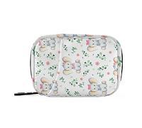 Mnsruu Pastillero semanal lindo bebé elefante viaje píldora bolsa organizador bolsa dispensador de píldoras caja de almacenamiento para suplemento de vitamina