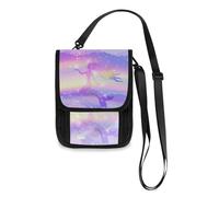 Mnsruu Silhouette of A Princess - Cartera de viaje con diseño de sirena para pasaporte, tarjetas de crédito, bolsa de viaje, unisex, con correa ajustable, #01, Talla única, moda