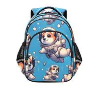 Mnsruu Space Corgi Dogs - Mochila para niños y niñas, mochila escolar para libros de preescolar, jardín de infantes, primaria, mochila de viaje, A01048, Small