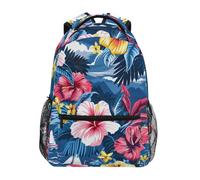 Mnsruu Summer Island - Mochila escolar tropical para niños y niñas, mochila de viaje informal para la escuela primaria, mochila de viaje para computadora portátil, Summer Island Tropical, Small