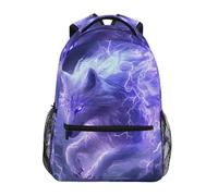 Mnsruu White Wolf Light Wolves - Mochila escolar para niñas y niños, mochila para estudiantes, laptop, mochila de viaje