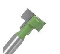 MNUPL 1 pieza 1/4 pulgadas 6mm vástago T ranura enrutador broca perno hexagonal llave agujero cerradura carpintería fresa final molino(6.35X7.96)