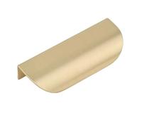 MNUPL 1 pieza con forma de hoja Latón dorado tiradores de gabinete manijas de muebles manija de puerta de cocina tiradores de cajón de cobre manija de armario(Small-S)