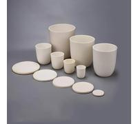 MNUPL 1 pieza de crisol de corindón de laboratorio de 5/10/20/25/30/50/100/150/200 ml/300 ml, crisol de ceniza de alúmina al 99% con tapa for investigación científica.(100ml)