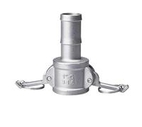 MNUPL 1 Unidad, 1/2 ", 3/4", 1 ", 1-1/4", 1-1/2 ", 2", SS304, Adaptador de Ajuste de Camlock casero de Acero Inoxidable, lengüeta Camlock de desconexión rápida(C Type,1-1/2")