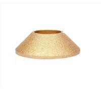 MNUPL 1 unidad de diámetro de 20mm de diámetro, 3 pulgadas/75mm, rueda de molienda de diamante soldado al vacío seco, disco de molienda de perfil de borde demi-bullnose(45 hypotenuse 20mm)