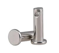 MNUPL 2 pasadores de horquilla con cabeza de acero inoxidable 304, eje plano, orificio plano, perno cilíndrico de posicionamiento M3 M4 M5(2pcs,M3x25)